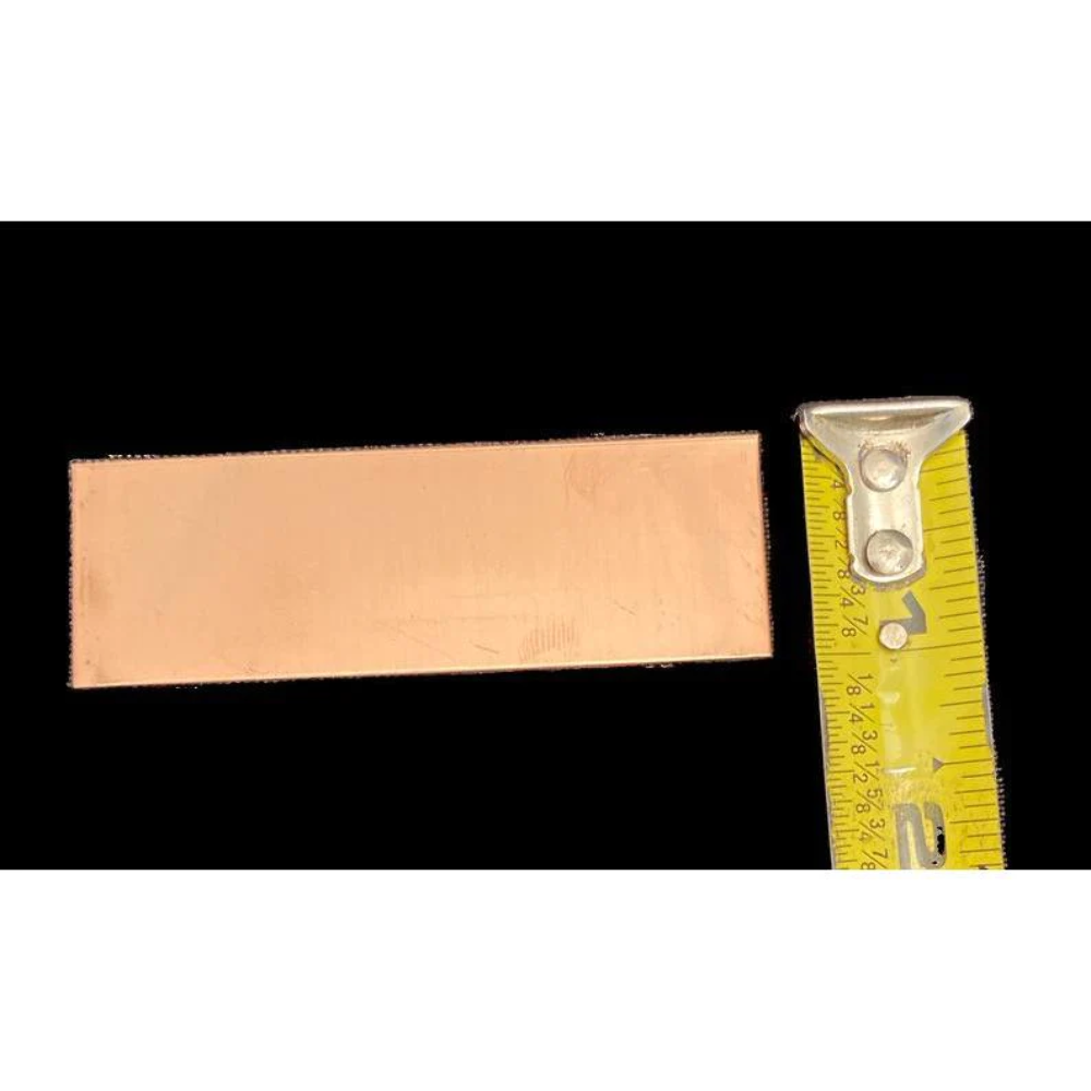Rectangular Copper Stamping Blanks, 1"x3" (20 Pack)
