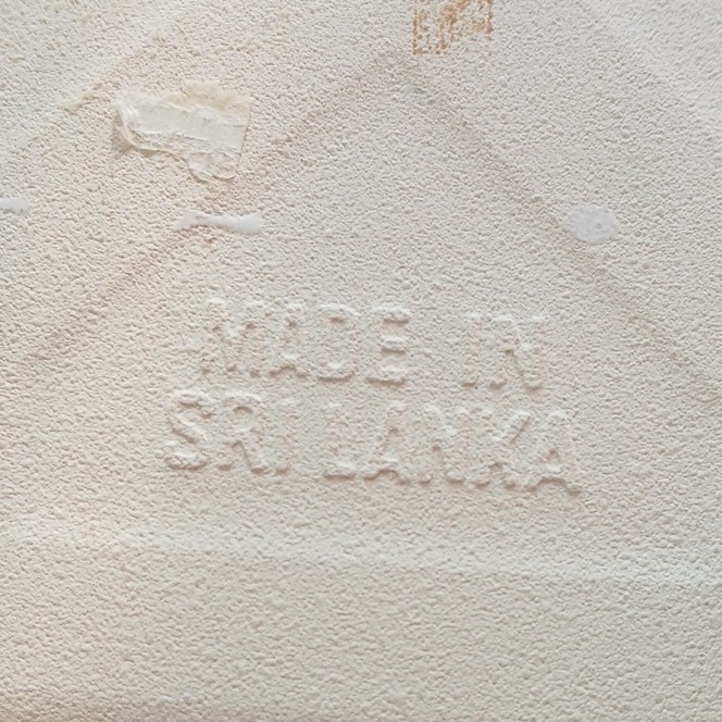 Lanka Walltiles 1992 Ceramic Decorative Tile Geometric Glossy Sri Lanka