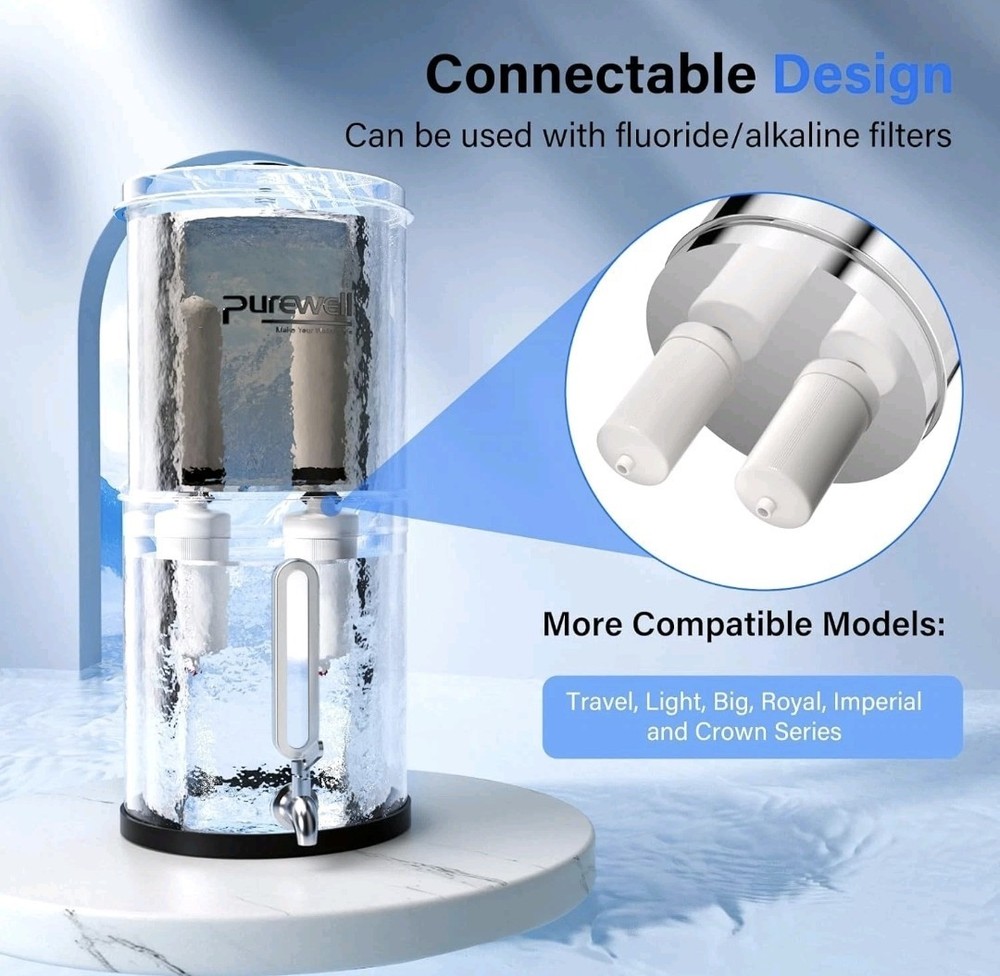 Purewell PF-4 Ceramic 3-Stage Purification Elements, K Series K8013 - 2 Pack