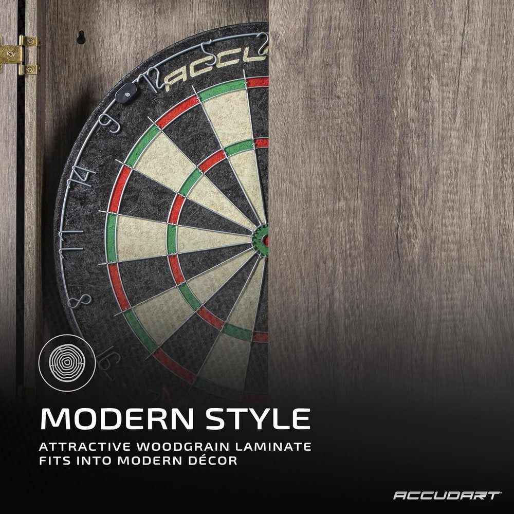 Official 18" Match Pro Dartboard Set with Automatic LED & Dart Storage Features