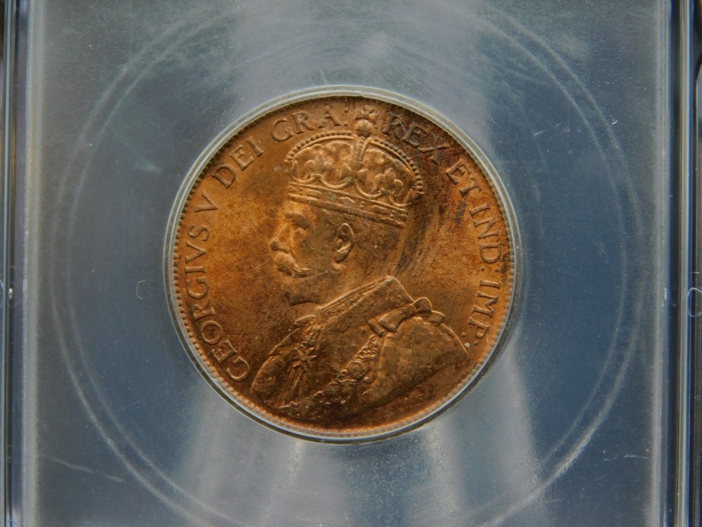 1918 Canada Large CentICG MS66 RB (BT1329)