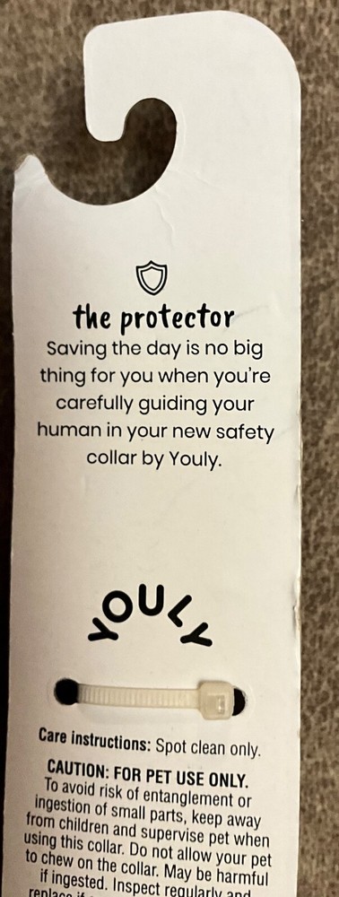 Youly the Protector Pink Reflective Adustable Dog Collar, M