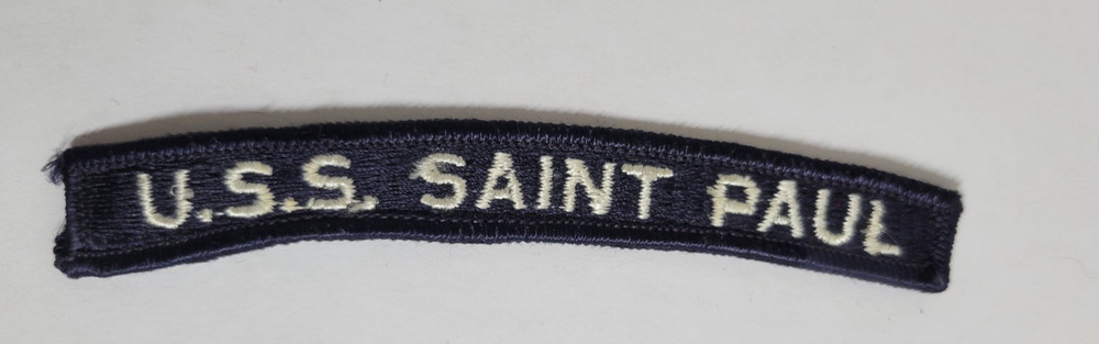 US Navy U.S.S. SAINT PAUL  Baltimore-Class Heavy Cruiser Arc Tab Segment Patch