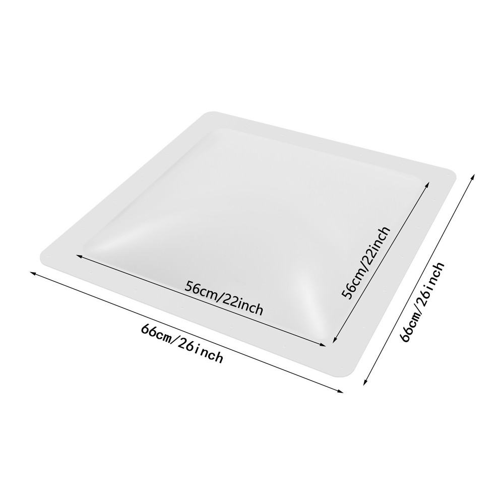 RV Skylight Outer Dome Venting Skylight Camper Skylight Replacement 26*26 Inch