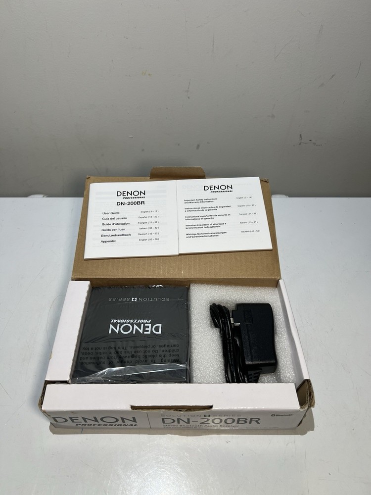 Denon DN-200BR Bluetooth Receiver. Open Box