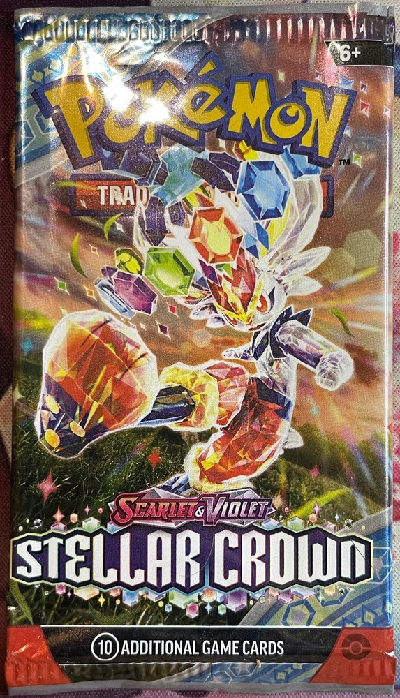 Stellar Crown Booster Pack Art Set (4) EMPTY - Pokemon 2024