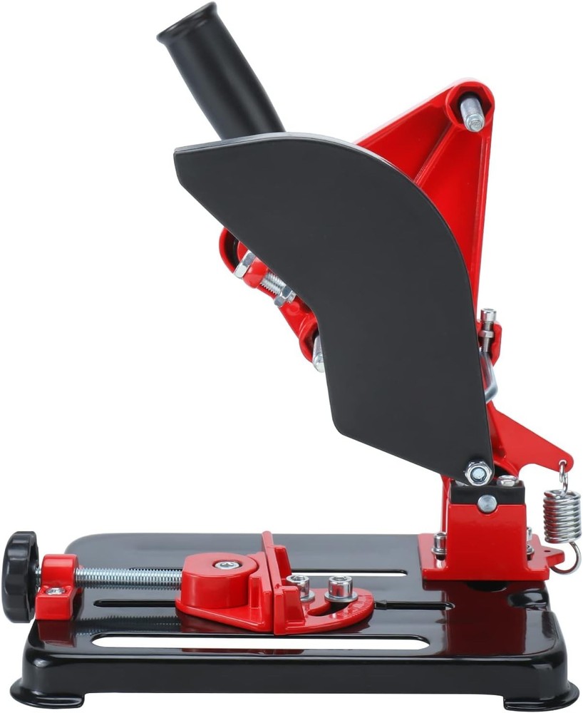 Cast Iron Angle Grinder Stand for 4"-5" Grinders - Red, Adjustable Angle