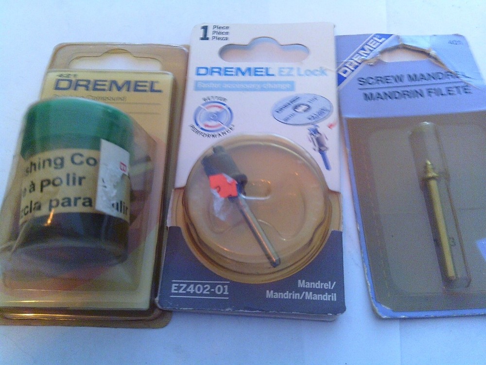 THREE !! Dremel Accessories # 401,EZ402-01 & 421