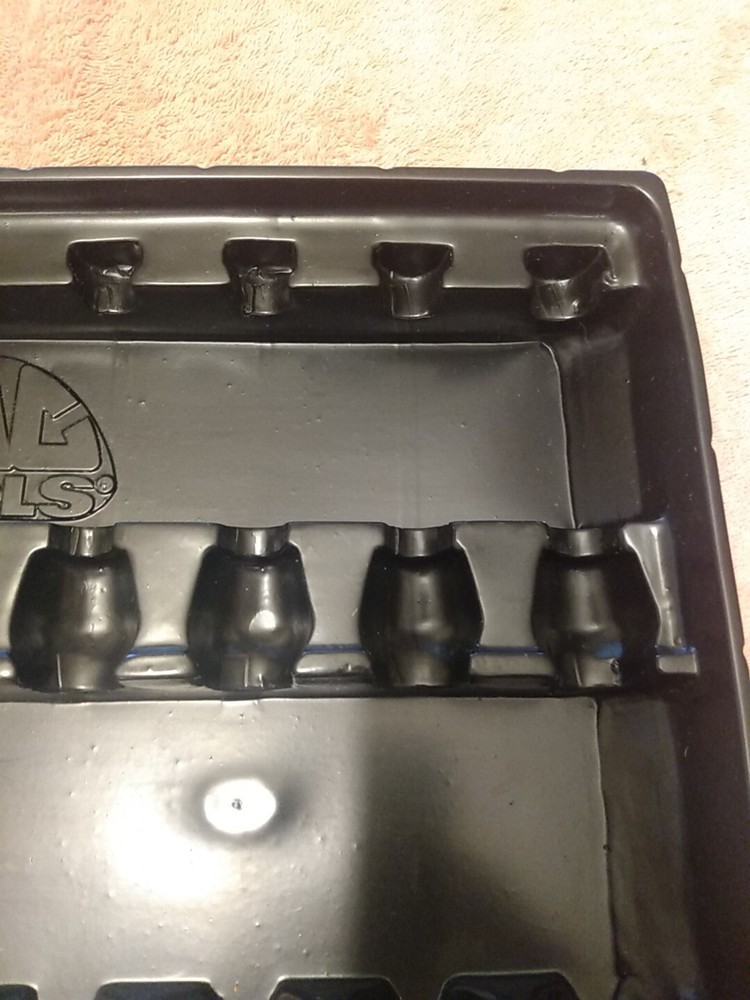 Mac Tools 9 Piece Nut Driver Plastic Storage Tray Black