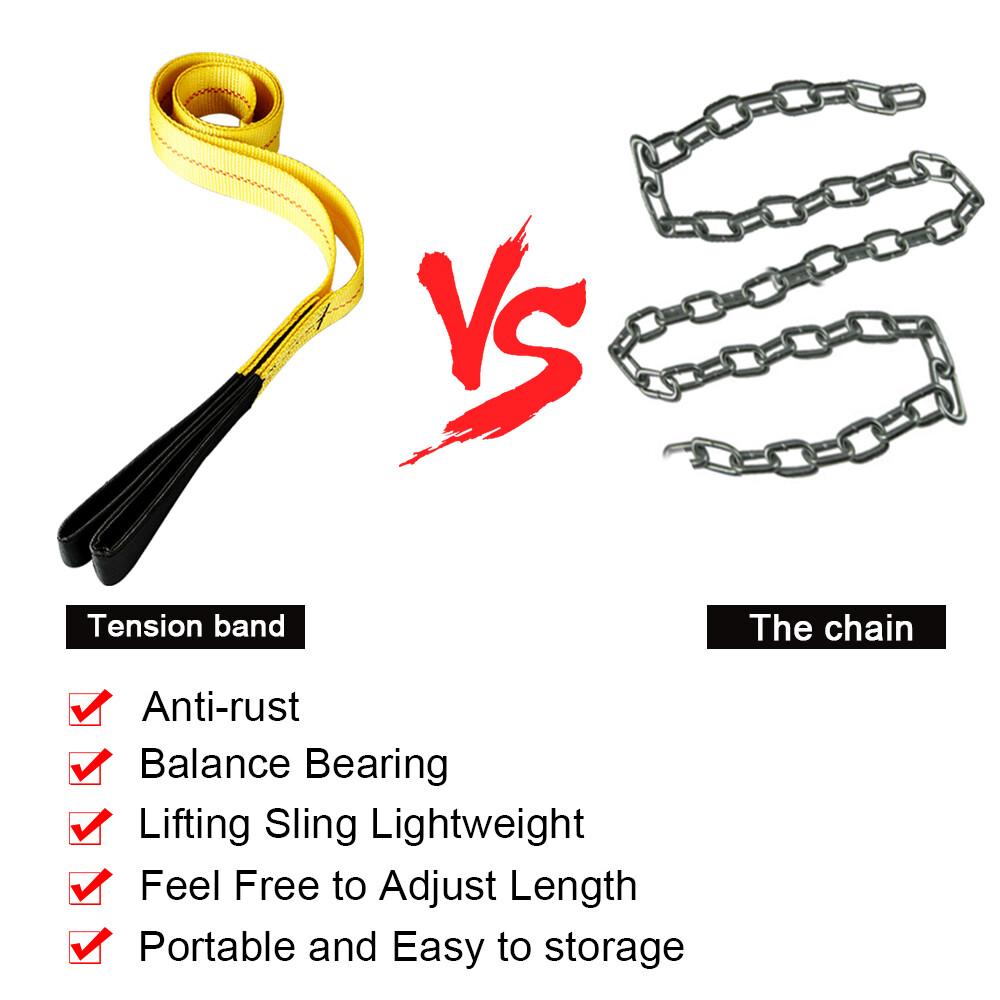 6' x 2" Heavy Duty Nylon Web Flat Lifting Sling Tow Straps Polyester Loop Ends