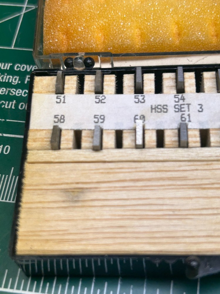 MACHINIST HmDrCb TOOL LATHE MILL Thinbit Inserts in Case Bb