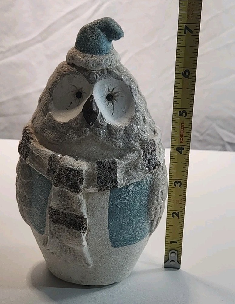 Glitter Owl Holiday Decoration