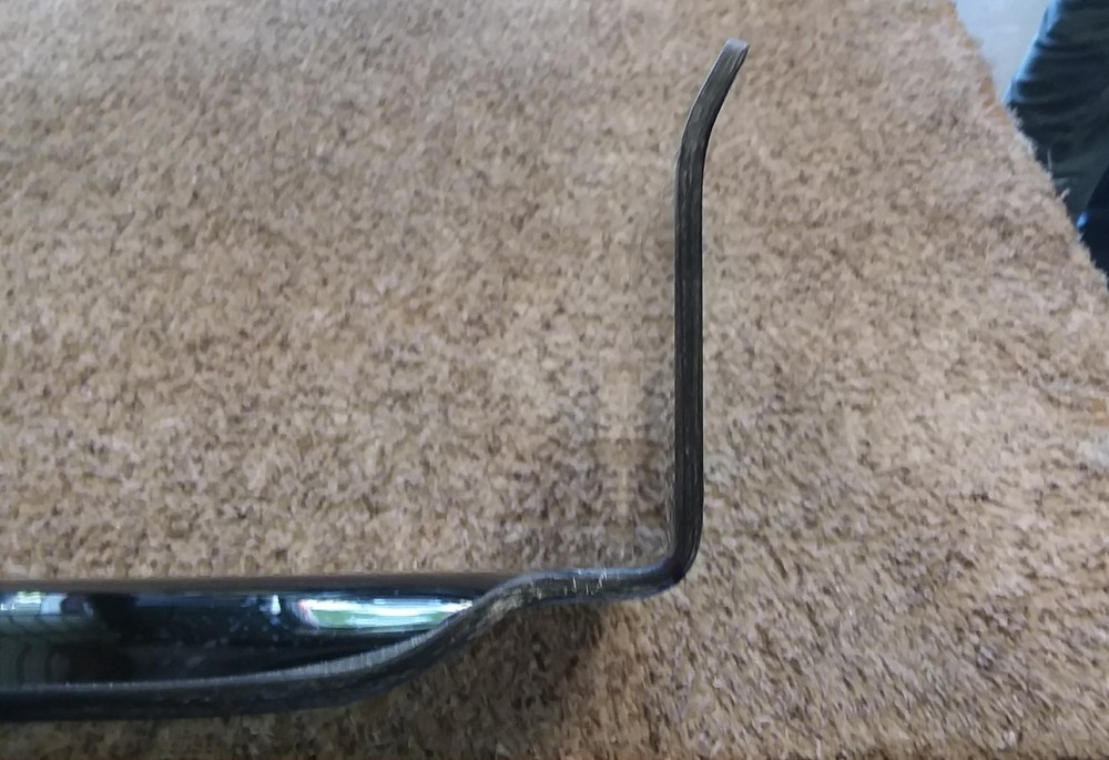 FLARED Boat windshield 15", 1/4" plexiglass, center console