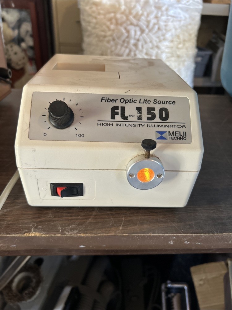 Meiji Techno FL-150 Fiber Optic Light Source Preowned Used Powers On