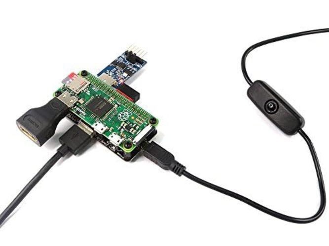 4-Port Stackable USB Hub HAT for Raspberry Pi Zero W V1.3 & Pi Zero W /2W with