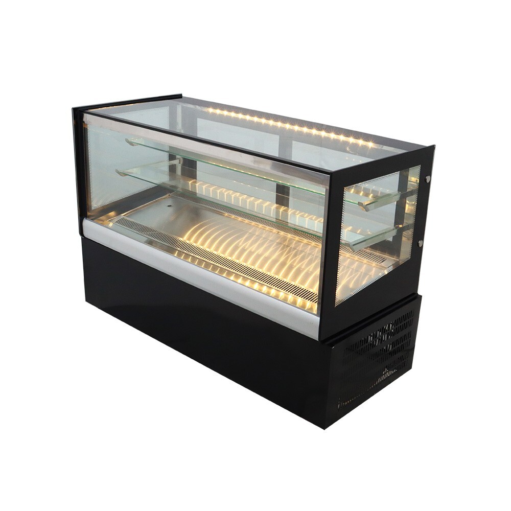 47" Desktop Refrigerated Display Cooler Cabinet Bakery Showcase Back Open 220V