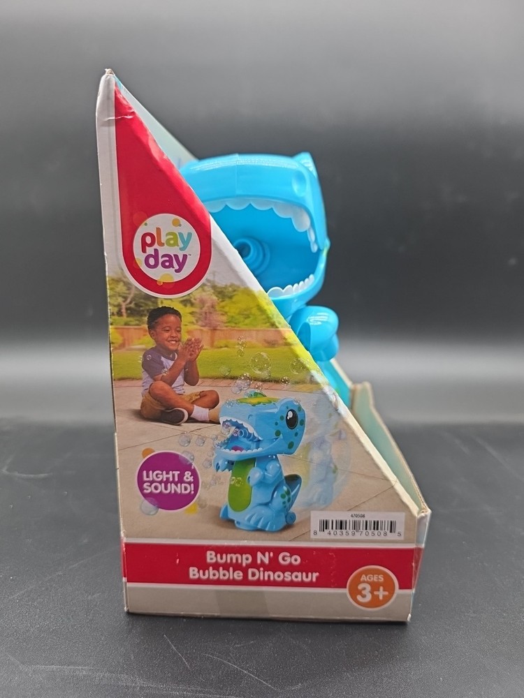 Play Day Bump N Go Bubble Blue Dinosaur