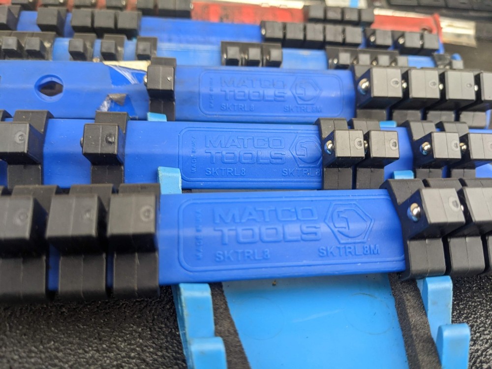 Matco Tools Plastic Socket Rail Organizers Lot