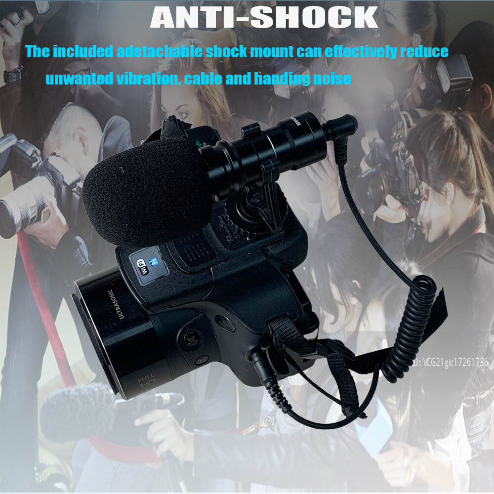 Universal Video Microphone Condensor For Nikon Canon DSLR Camera PC Android Mic