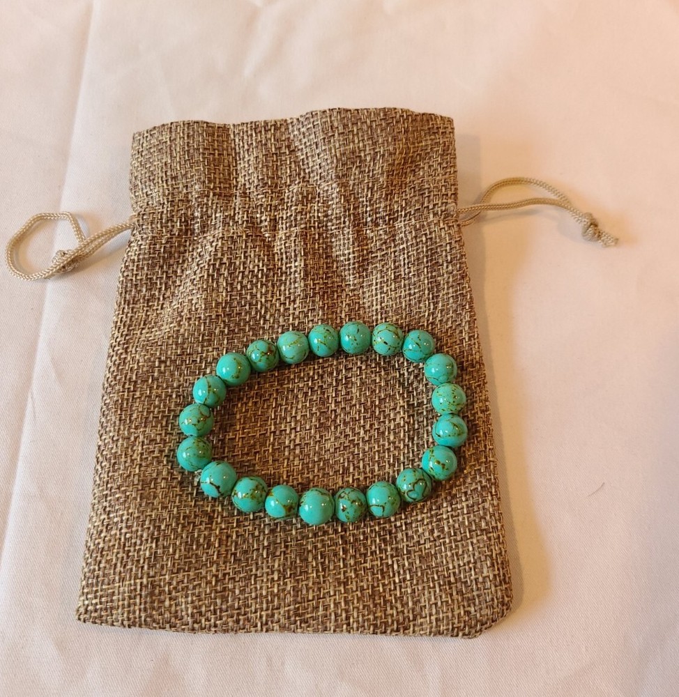 Teal Marbel Bracelet (dd)