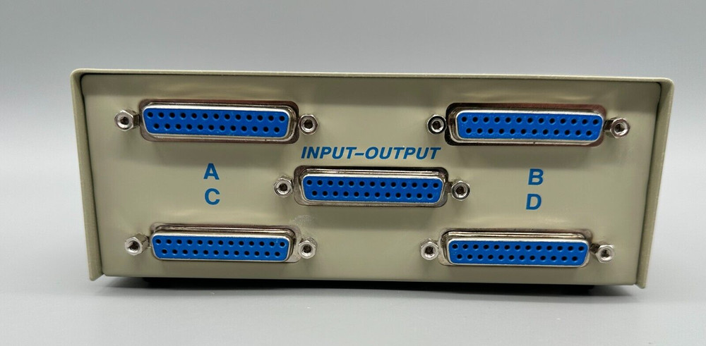 Interex IBM/PC Data Transfer Switch 4-Way Data Switch MDS-2A Open Box!