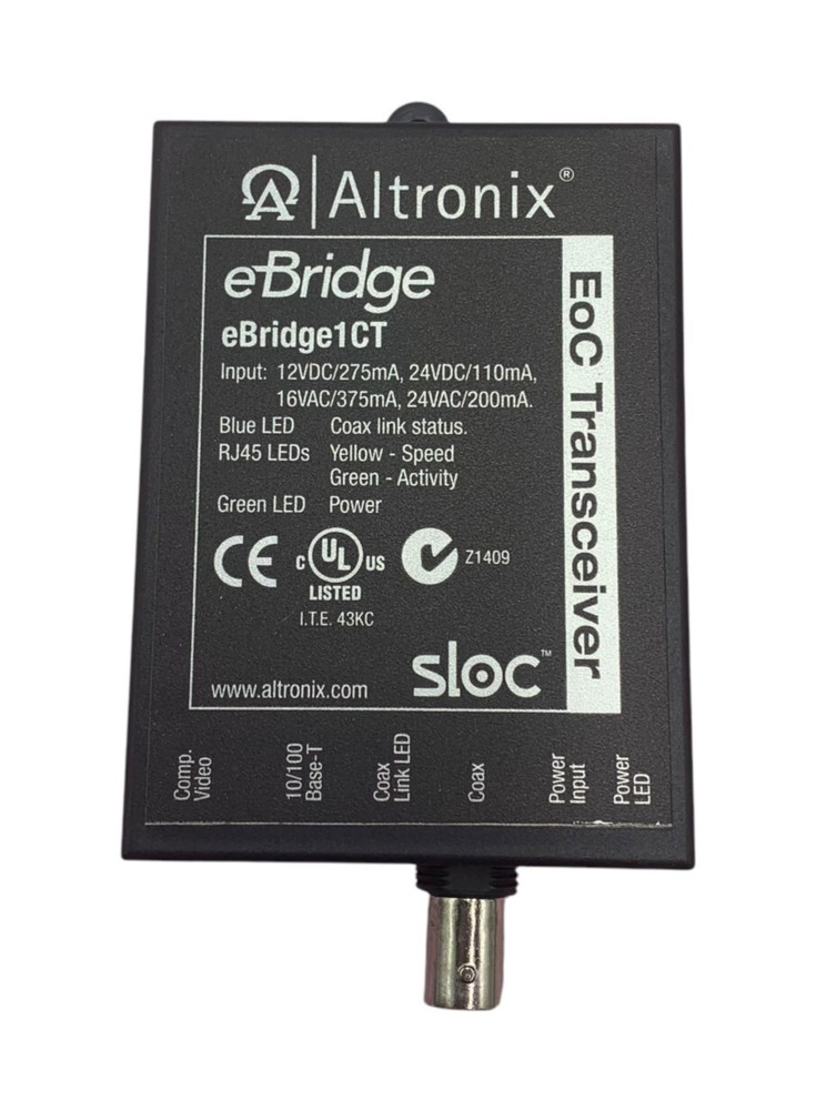 ALTRONIX eBridge1CT IP Over Coax Receiver New