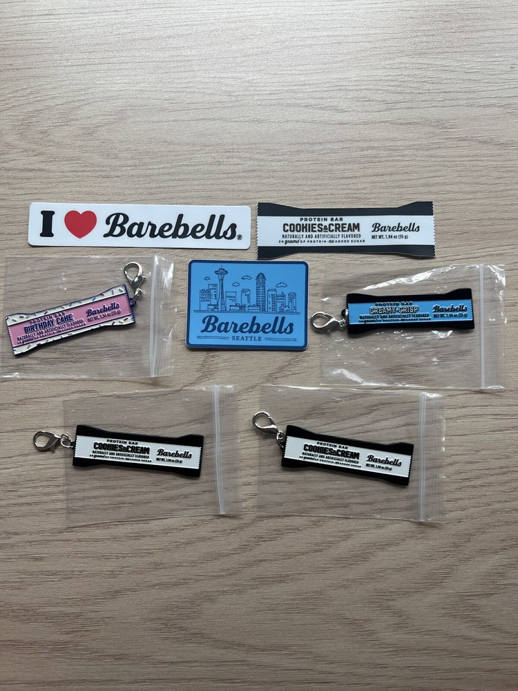 Exclusive Barebells Protein Bars Keychains And Stickers
