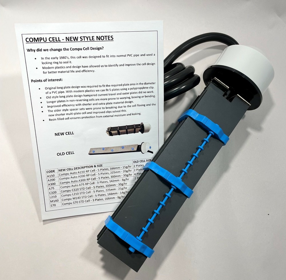 CompuChlor A200 salt cell chlorinator replacement electrode pool water generic