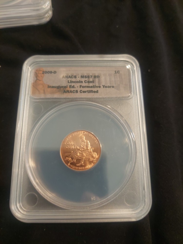 2009-P Lincoln Formative Years Bicentennial Cent - ANACS Graded MS67 Rd