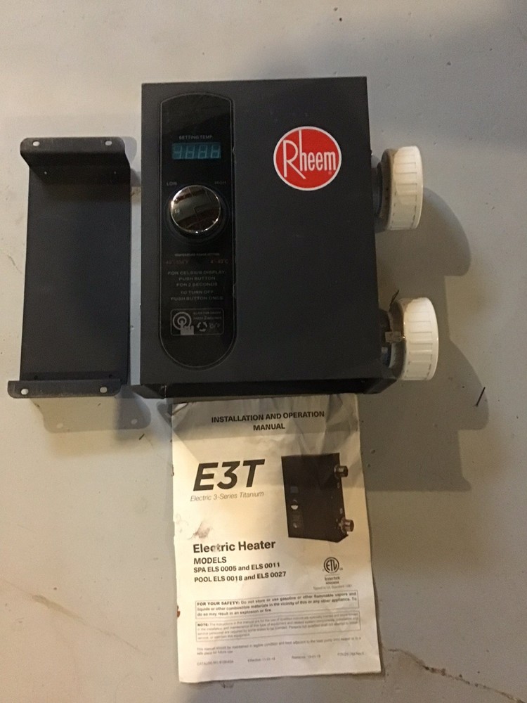Rheem electric spa/pool heater