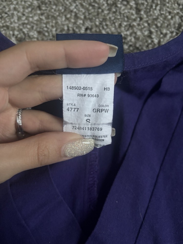 Cherokee Scrub Set Men’s Grape Size Small