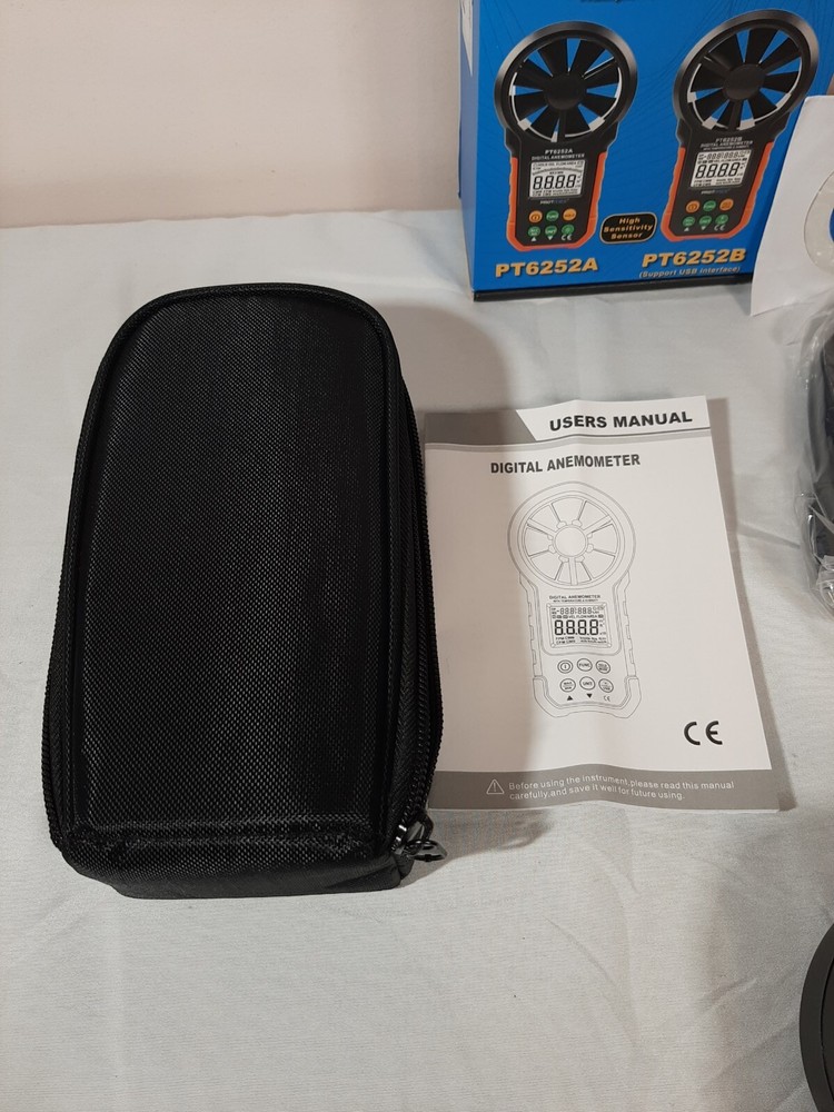 PROTMEX PT6252B DIGITAL ANEMOMETER W/ TEMPERATURE & HUMIDITY