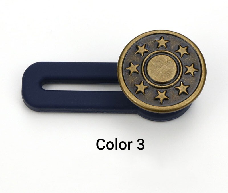 4PCS Expander Button Pants Waist Extender Metal Adjustable Retractable For Jeans