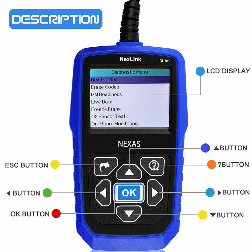 Heavy Duty Diesel Universal Truck Scanner Diagnostic Tool OBD2 HD Code Reader