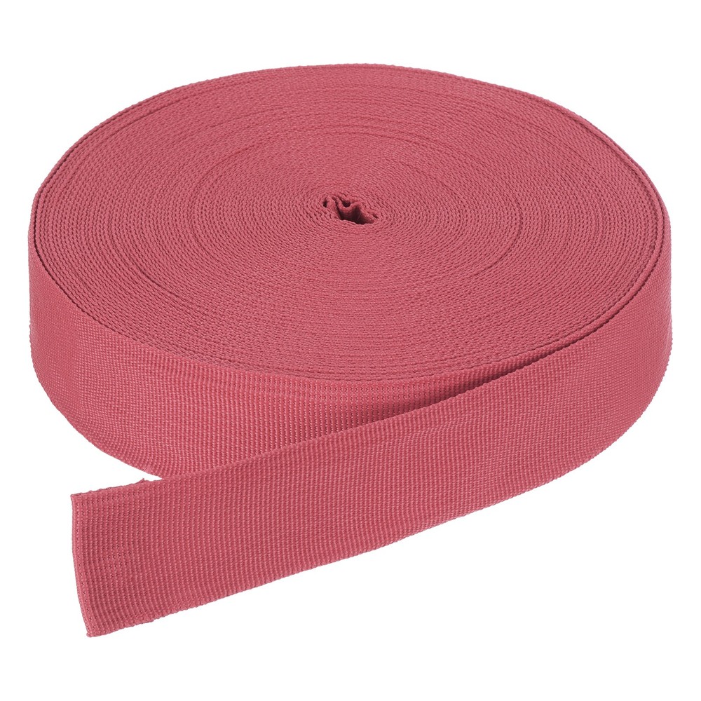 50Yard x 1 1/2" Width Nylon Webbing Strap Poly Webbing Strapping Watermelon Red