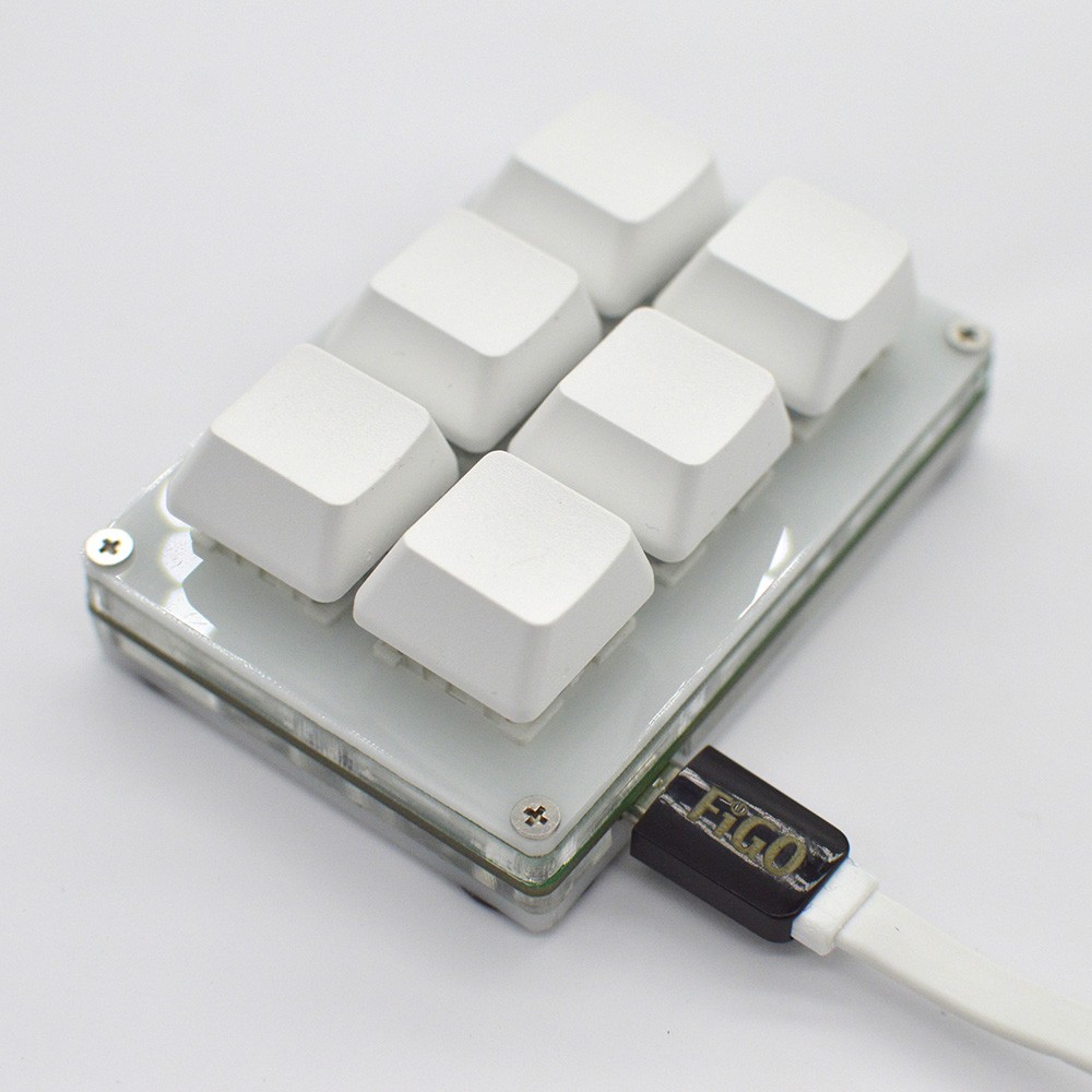 6 Keys HID Customize USB Programmable Mechanical Keyboard Macro Keypad Shortcut