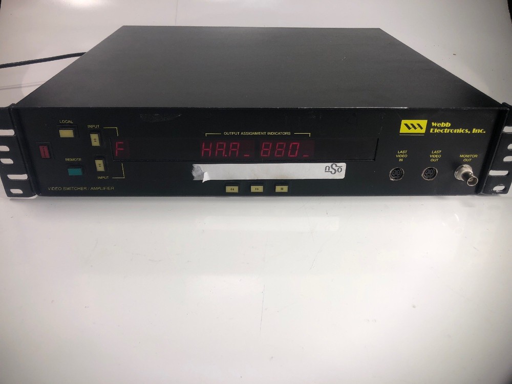 Webb Electronics Video Switcher/Amplifier