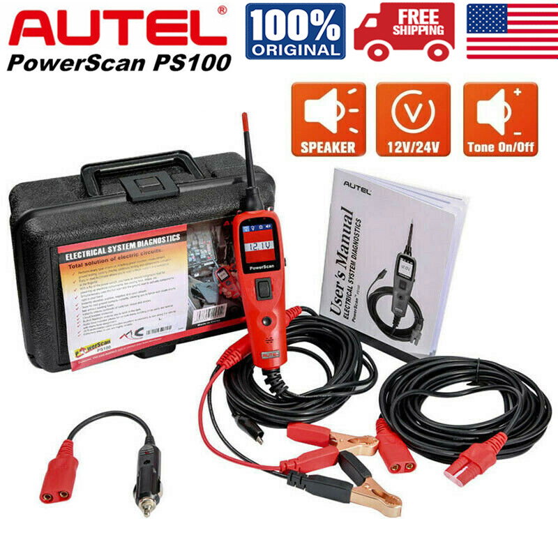 Autel PS100 Circuit Tester Probe Tool, 12V&24V Electrical Testers Diagnostic
