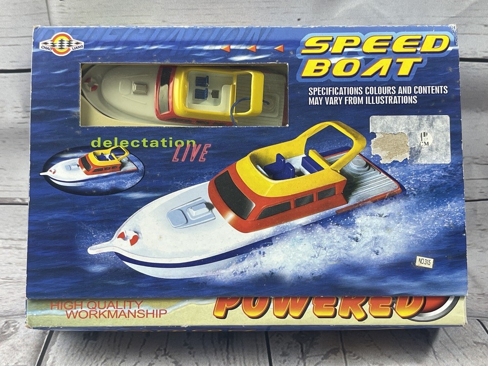 Vintage Speed Boat Powered 1:64 Scale Workmanship Full Function Radio Control