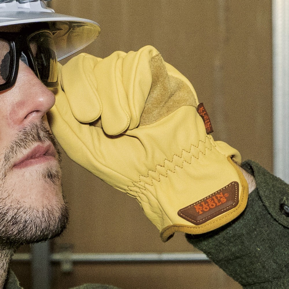 Klein Tools 60602 Cowhide Leather Gloves, Small
