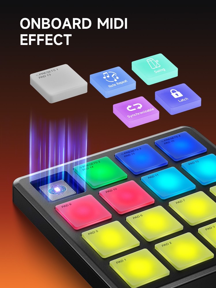 Donner USB MIDI Keyboard Controller Synthesizer Sequencer With Software