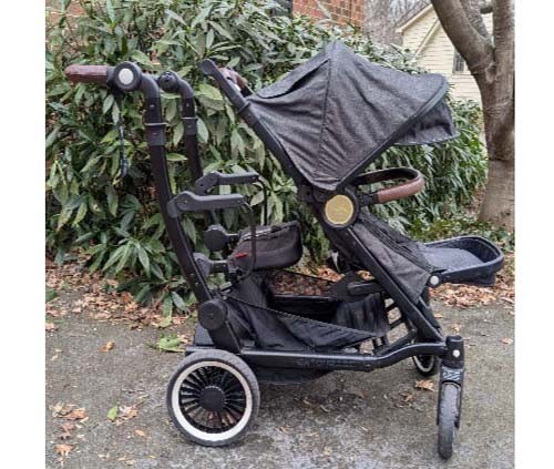 Austlen Entourage Luxury Single-to-Double Stroller Black Used