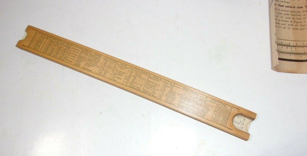 Vintage Lawrence Engineering Service Slide Rule