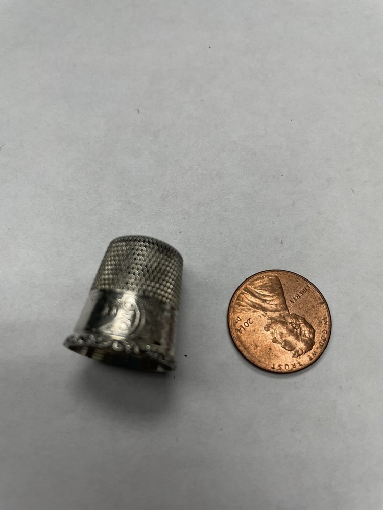 Sterling Silver Thimble For Sewing And Knitting.