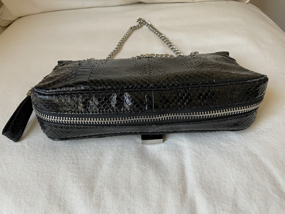 Women’s Clutch bag Rafe New York Genuine Python Chain Shoulder Clutch