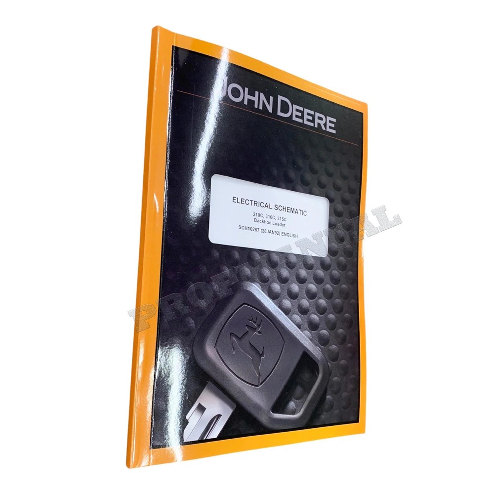 John Deere 210C 310C 315C Loader Electrical Schematic Service Manual