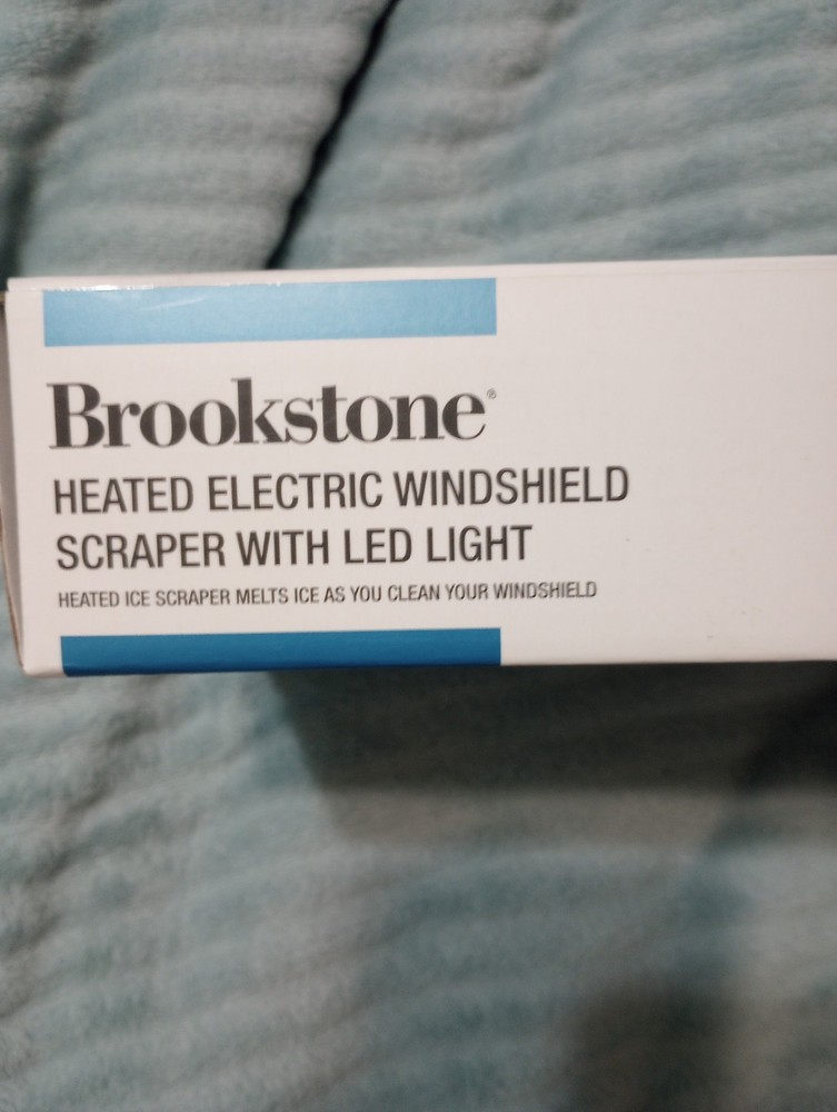 Brookstone Heated Electric Windshield Ice Scraper With LED Light