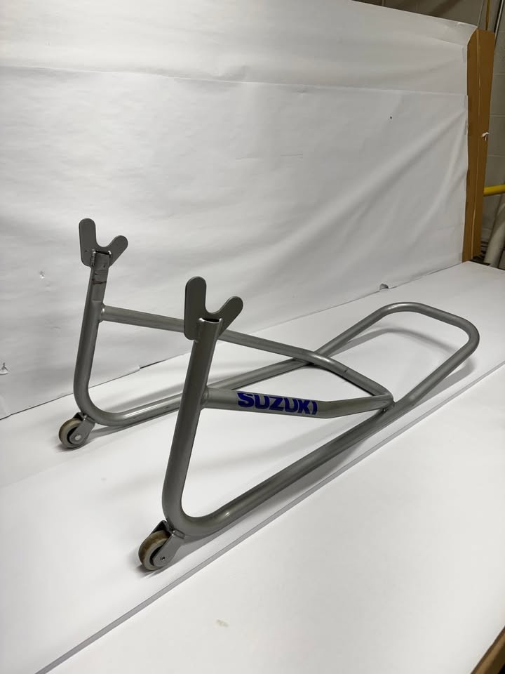 Suzuki Motorcycle Rear Wheel Stand - Silver