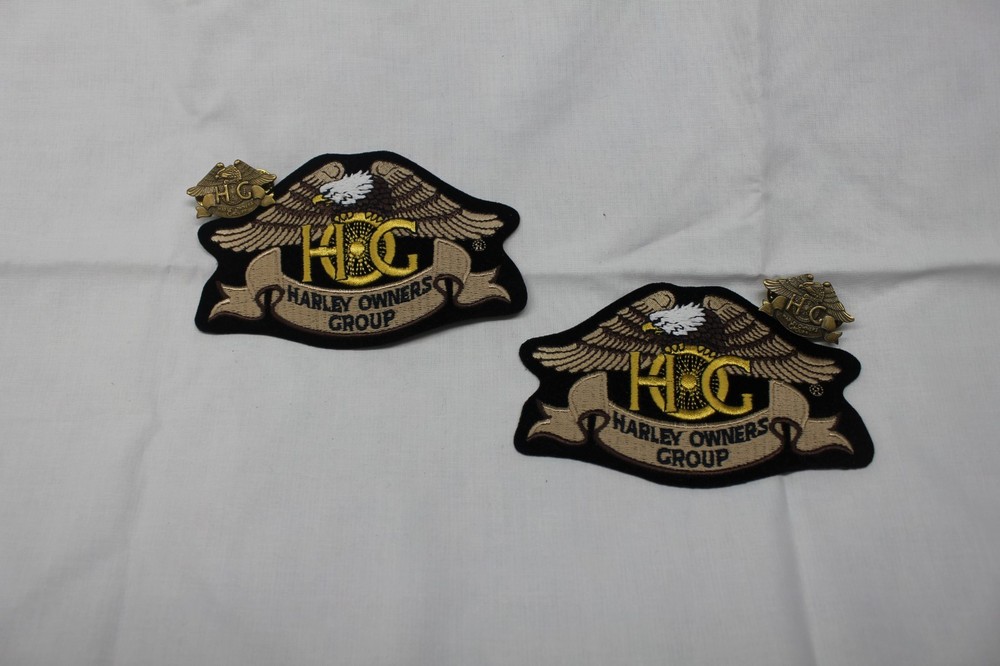 Harley Owners Group HOG Patch and Pin - Only 1 patch/1 pin set left.
