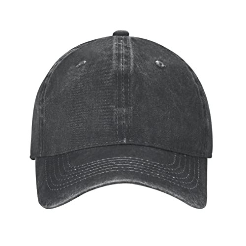 Custom Baseball Cap Personalized Adjustable Soft Cotton Black & No Custom